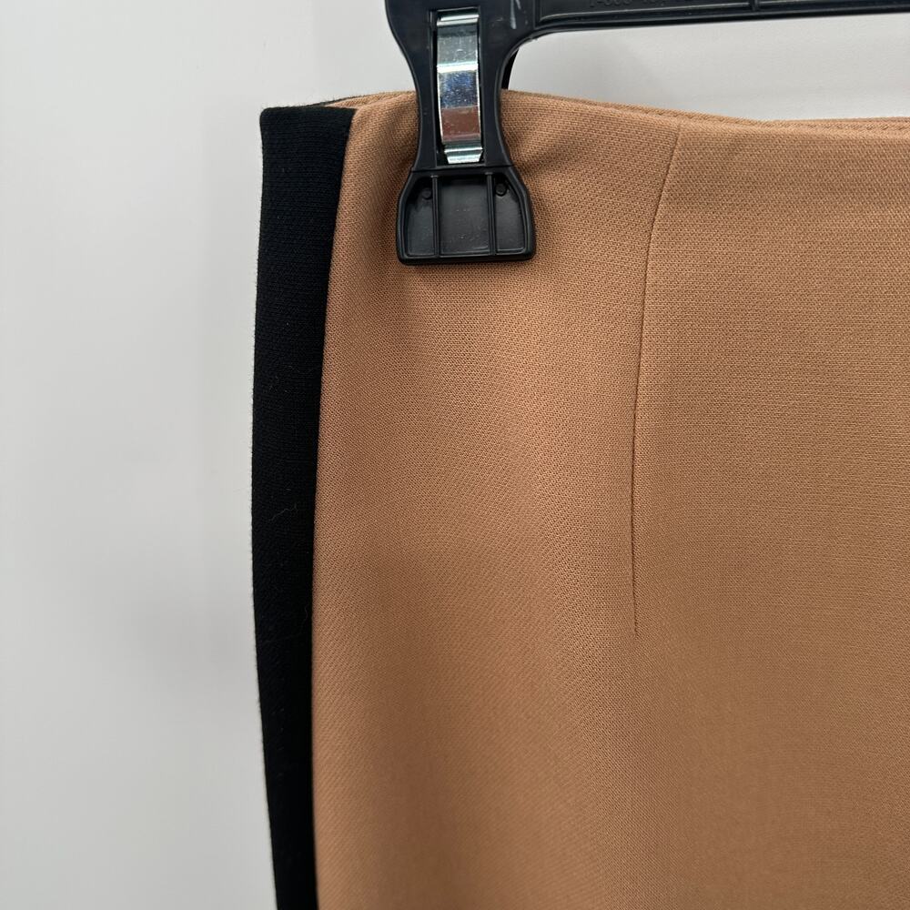 WHITE HOUSE BLACK MARKET Tan & Black Colorblock Skirt // 2 - Picture 4 of 12
